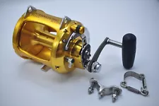 Penn International V 80VSW 80V SW 2 Speed Saltwater Lever Drag Reel VG+ W/Clamp