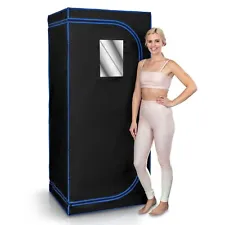 SereneLife Portable Home Sauna infrared Spa Therapy Detox Black SLISAU30BK