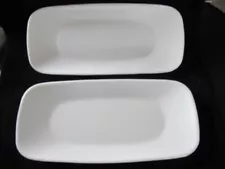 CORELLE WHITE LOT 2 RELISH SERVING DISHES