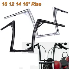 10" 12" 14" 16" Rise Ape Hangers Handlebars For Harley Softail Dyna Sportster XL