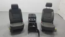 2014-2019 GMC SIERRA 2500 SLT GRAY LEATHER FRONT ROW SEATS W/CONSOLE DRIVER 14 (For: More than one vehicle)