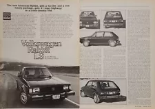 1981 Volkswagen VW Rabbit LS 4pg Print Test Article