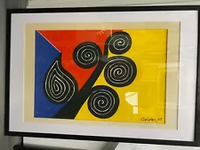 Alexander Calder "Autumn Harvest" Signed 1969 Color Lithograph -$10K APR W/CoA!