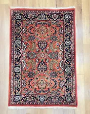 Hand Knotted Sarouk 2x3 Rug