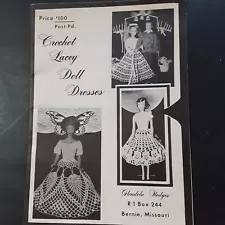 Crochet Booklet Patterns Lacey Doll Dresses Vintage Fashion Doll Size Bernie MO