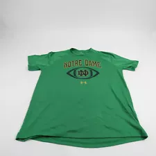 Notre Dame Fighting Irish Under Armour Short Sleeve Shirt Men's Green Used