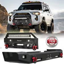 Front / Rear Bumper for 2015-2020 Toyota 5th Gen 4Runner W/ Winch plate D-rings