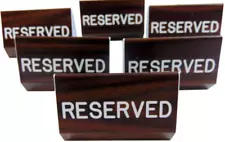 Reserved Sign for Church Pew Multipack with Dual Sided Script and Easy