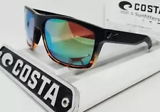 COSTA DEL MAR black-tortoise/green mirror SLACK TIDE polarized 580P sunglasses