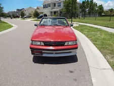 GM 1989 Chevy Cavalier Z24 convertible in Torch Red & Black 2.8 V-6 item #849657