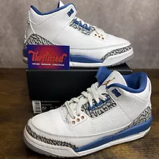 Jordan 3 Retro Mid Washington Wizards Size 5.5 GS / 7W DM0967-148 White Youth MJ