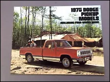 1975 Dodge Ram Truck 16-page Deluxe Sales Brochure Catalog - D100 D200