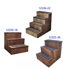 Returned item! Deluxe Wood Cat Dog Pet Stairs 3 or 4 Steps Stairs Access Bed