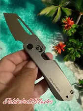 WinterBlade Co Factor B2 Silver Carbon Fiber M390 Titanium Knife Magnetic