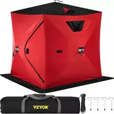 300 D Ice Shelter 2 Person Pop-Up Ice Fishing Hut with Oxford Fabric Waterproof