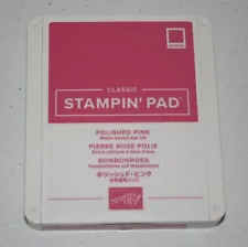 Stampin Up Retired POLISHED PINK Ink Pad Great Condition!