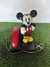 DISNEY MICKEY MOUSE PHONE VINTAGE AT&T CORDED TELEPHONE 90’s