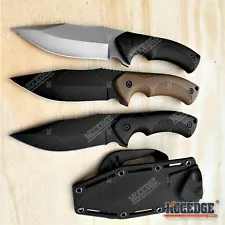 9" FULL TANG FIXED BLADE KNIFE w/ Kydex Sheath Hunting Knife Camping Knife