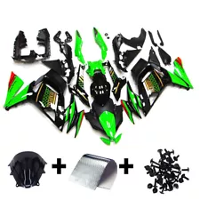 Black Green Fairings for Kawasaki ER-6F Ninja 650r 2020 2021 2022 2023 Bodywork (For: 2021 Ninja 650)