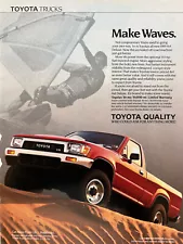 Vintage 1989 Toyota Pickup truck 4x4 original color ad A168