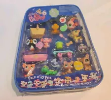 Littlest Pet Shop 90382/90860 Bobble-Head Pets Toys - 10 Pack - Rare Retired NEW