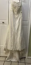 Galina White Wedding Dress Size 12 Style #WG3381