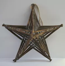 Rustic Wood Barn Star 3D Handmade Hanging