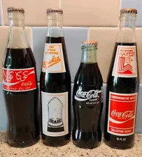 4 VINTAGE COCA COLA BOTTLES Free Shipping