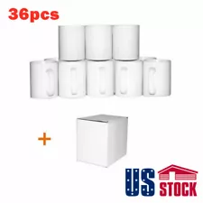 USA! 36pcs Grade AAA ORCA Coating White Ceramic Mug with Box for Sublimation