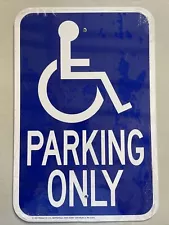 Hy-Ko HW13, 12x18" Handicap Parking Sign Heavy Duty Aluminum Weatherproof USA