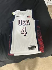 Stephen Curry Olympic USA Basketball Jersey 2024 Nike Swingman 48 Large LAST ONE