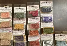 Mill Hill Antique Glass Beads for needlework mixed bag 2.2 mm 17 unopened pac