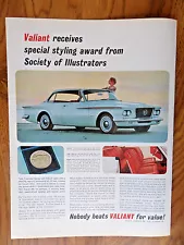 1962 Plymouth Valiant Signet 200 Ad Special Styling Award