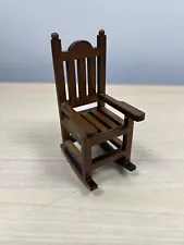 EX SAMPLE 1:12 Scale Dolls House Wooden Rocking Chair Living Room Farmhouse