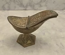 # ANTIQUE ORNATE CATHOLIC CHURCH ALTAR INCENSE BOAT