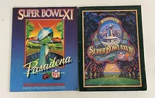 Vintage 1977 & 1994 NFL Super Bowl XI & XXVIII Programs