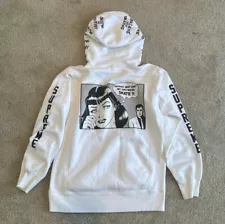 Supreme x Thrasher Boyfriend Hooded Sweatshirt White Large Lots Of Life Left!