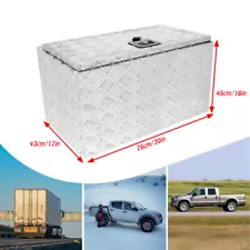 30"x17"x18'' Aluminum Tool Box Truck Bed Underbody Trailer pickup Storage+Lock