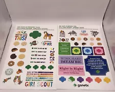 Girl Scout Cookie Sales Rewards Stickers 2021 & 2022 Northeast Texas NEW