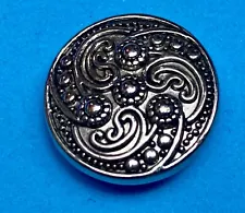 Ornate silver tone swirl for Ginger Snaps 18mm Magnolia And Vine