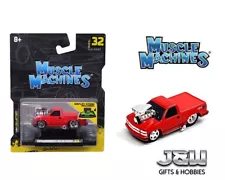 Muscle Machines 1993 Chevrolet 454 SS Pickup Truck Red 1/64