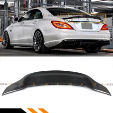FOR 12-17 MERCEDES W218 CLS63 CLS500 CLS550 RT STYLE CARBON FIBER TRUNK SPOILER (For: 2014 Mercedes-Benz CLS550)