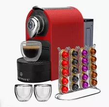 ChefWave CW-NCM01R Espresso Machine for Nespresso Capsules -Red