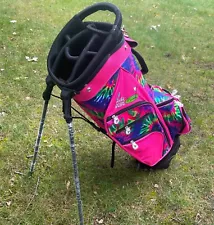 Birdie Babe Pink Tie Dye Ladies Womens Hybrid Golf Bag w/ Stand NEW