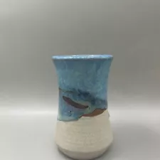 Vintage Signed Peter Rowe 80's Pottery Miniature Vase - Coober Pedy (C2) NS#8748