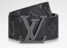 Louis Vuitton 40mm LV Initial Eclipse Men's Belt... Size 40 And 38 Available.