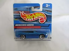 Hot Wheels Mainline Series Mercedes 500SL Blue Body Mint In Short Card