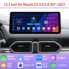 12.3" Android 13 for Mazda CX-5 CX-8 2017~21 Car Stereo Radio GPS NAVI Carplay