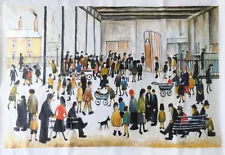 L. S. Lowry Style Huge Canvas Hand Painted Oil Paintings - 60X40 Punch And Judy