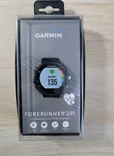 Garmin Forerunner 235 Heart Rate GPS Sport Running Watch Fitness Black Band NEW